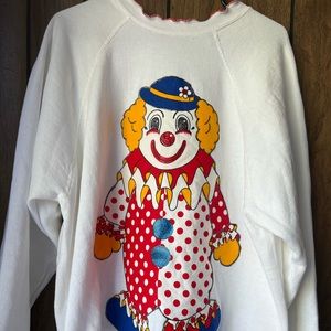 Vintage Clown Sweater